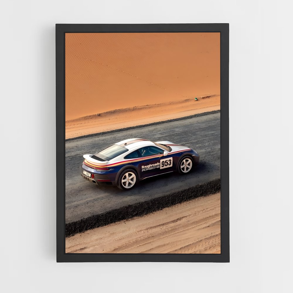 Poster Dakar éclatant – affiche Porsche (vue 2)